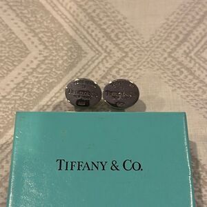 Tiffany & Co ‘Return to Sender’ Sterling Silver Oval Men’s Cufflinks